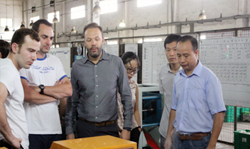 French BIC hood customers visit our company tour guide